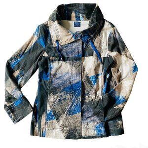 Jockey Abstract Lightweight Jacket Sz S​​​​​​​​​​​